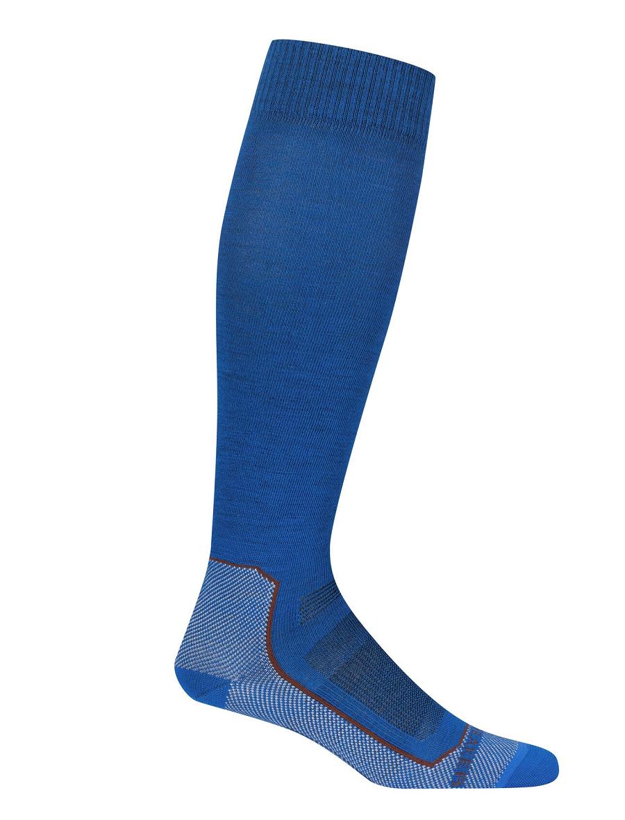 Icebreaker Merino Ski+ Ultralight Over the Calf Férfi Zokni Kék | HU 1016FDNM